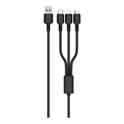 Cable De Datos Oraimo Lightning Tipo C Micro Usb 2A 1m