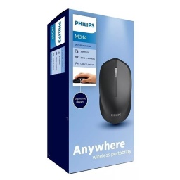 MOUSE PHILIPS INALAMBRICO M344 NEGRO