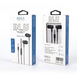 AURICULARES ROCA IN_U MANOS LIBRES CON CONTROL PARA CELULARES STEREO JACK 3.5MM 1,2 M