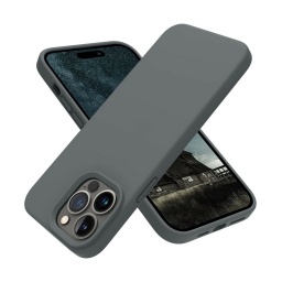 CASE FUNDA DE SILICONA PARA IPHONE 14 PRO GRIS